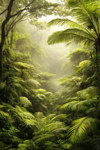 Tropen Und Dschungel Lush Grün Tropischer Wald Jungle Szenen Reiche Biodiversität Mist Fog Atmosphäre | Tropen und Dschungel | Landschaften