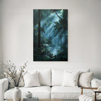 Tropics and Jungle Dense Misty Forests with Sunbeams and Vital Plants