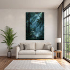 Tropics and Jungle Dense Misty Forests with Sunbeams and Vital Plants