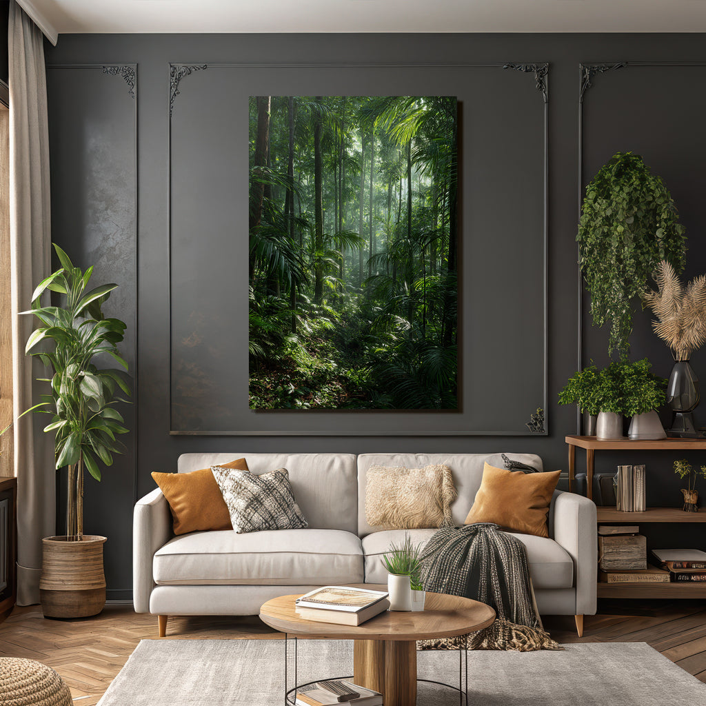 Tropics and Jungle Dense Tropical Rainforest with Sunshine