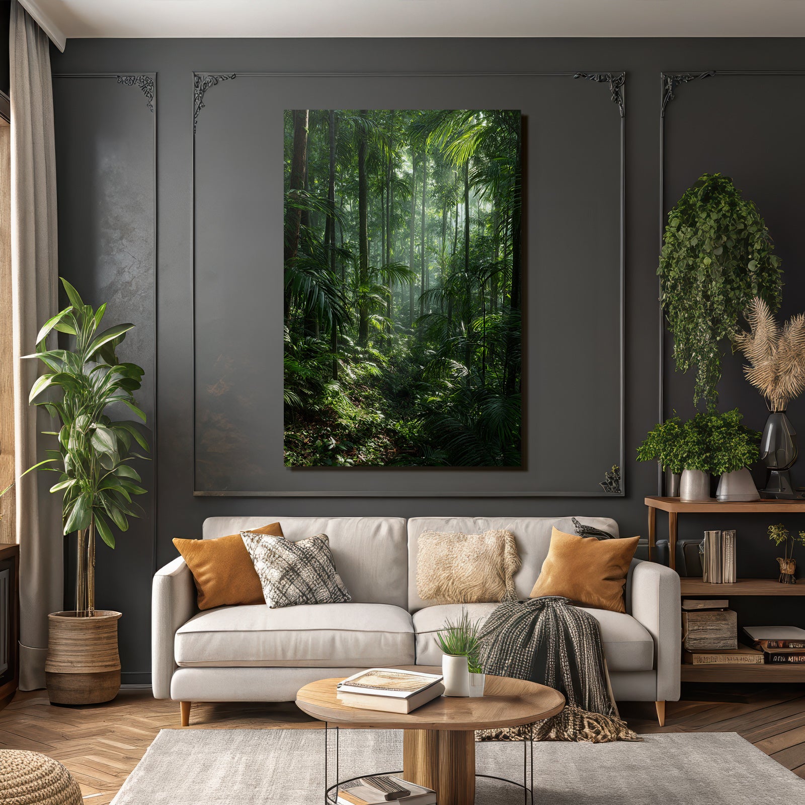 Tropics and Jungle Dense Tropical Rainforest with Sunshine