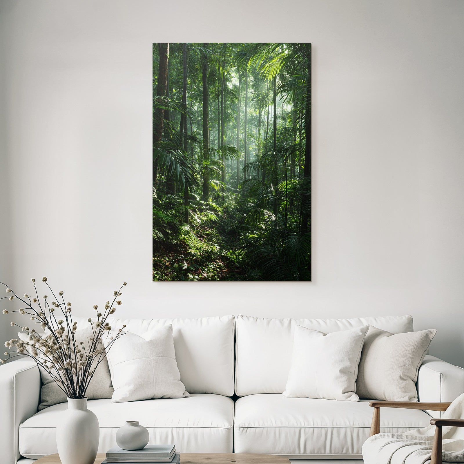 Tropics and Jungle Dense Tropical Rainforest with Sunshine