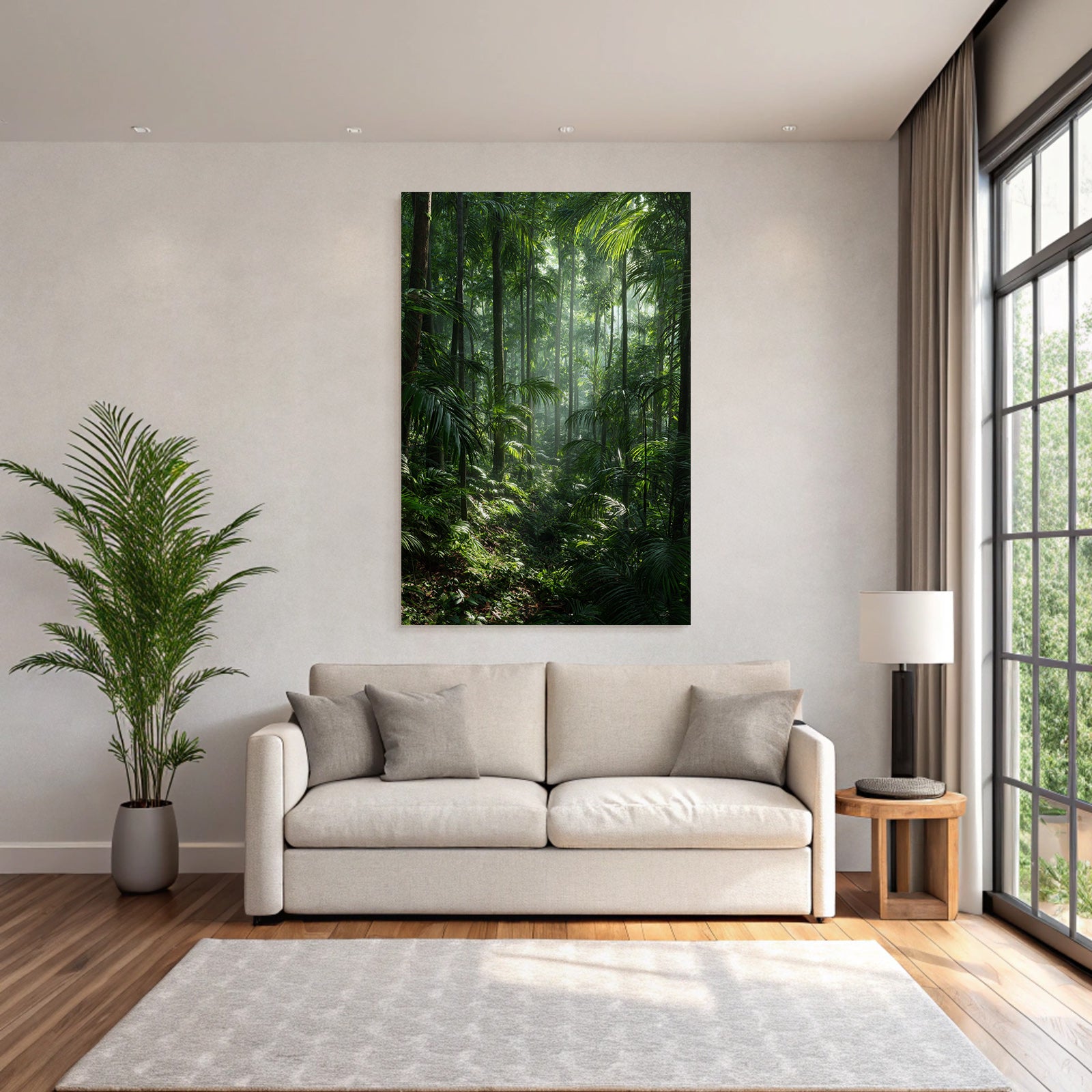 Tropics and Jungle Dense Tropical Rainforest with Sunshine