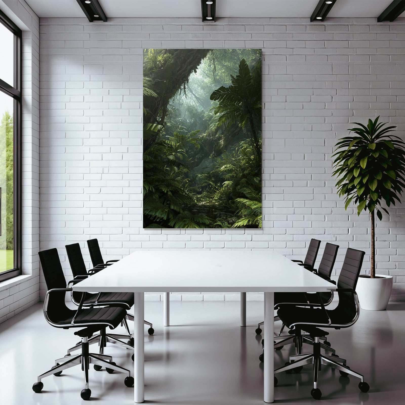 Tropics and Jungle Lush Dense Jungle Scene Misty Light Beams Biodiversity Ecosystem