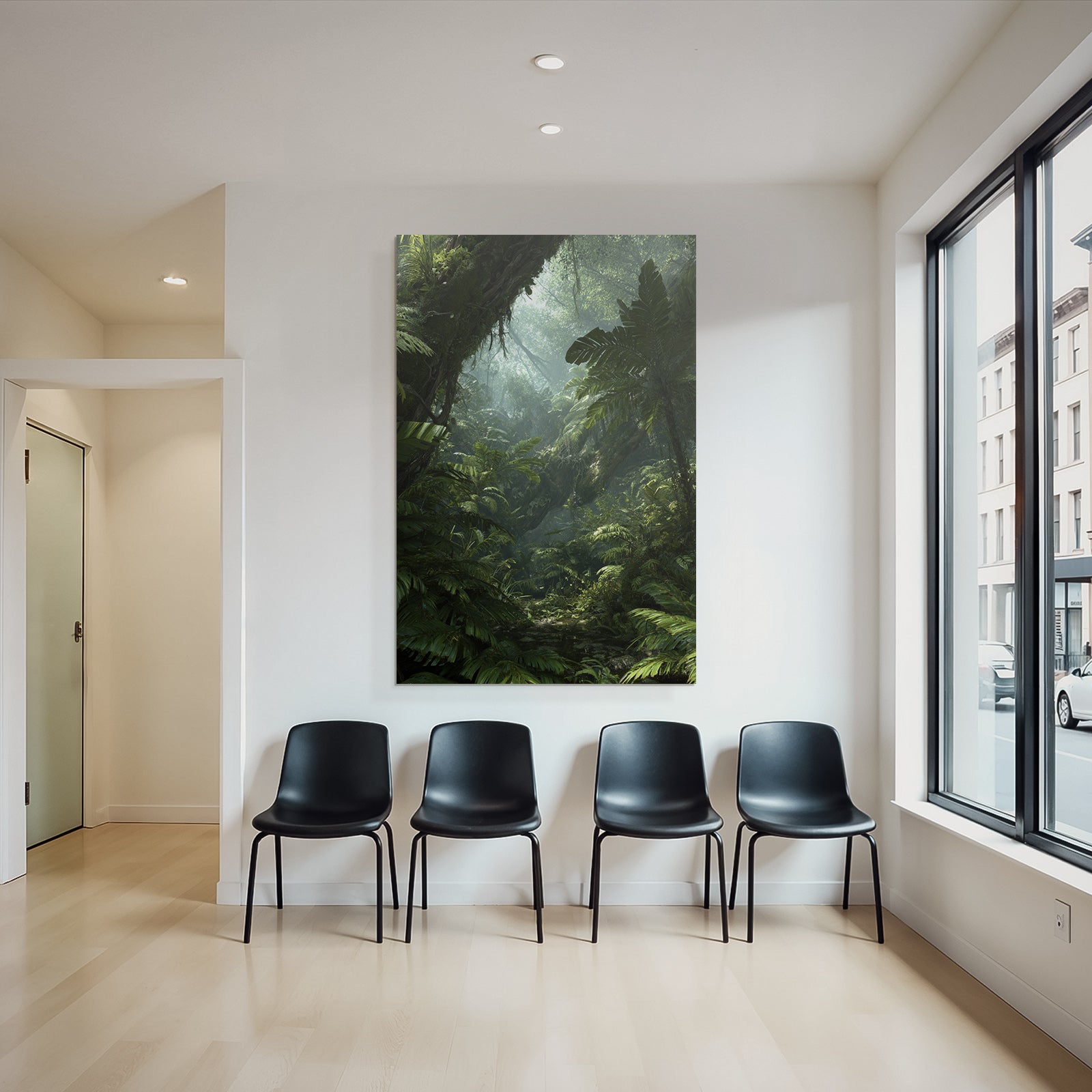 Tropics and Jungle Lush Dense Jungle Scene Misty Light Beams Biodiversity Ecosystem