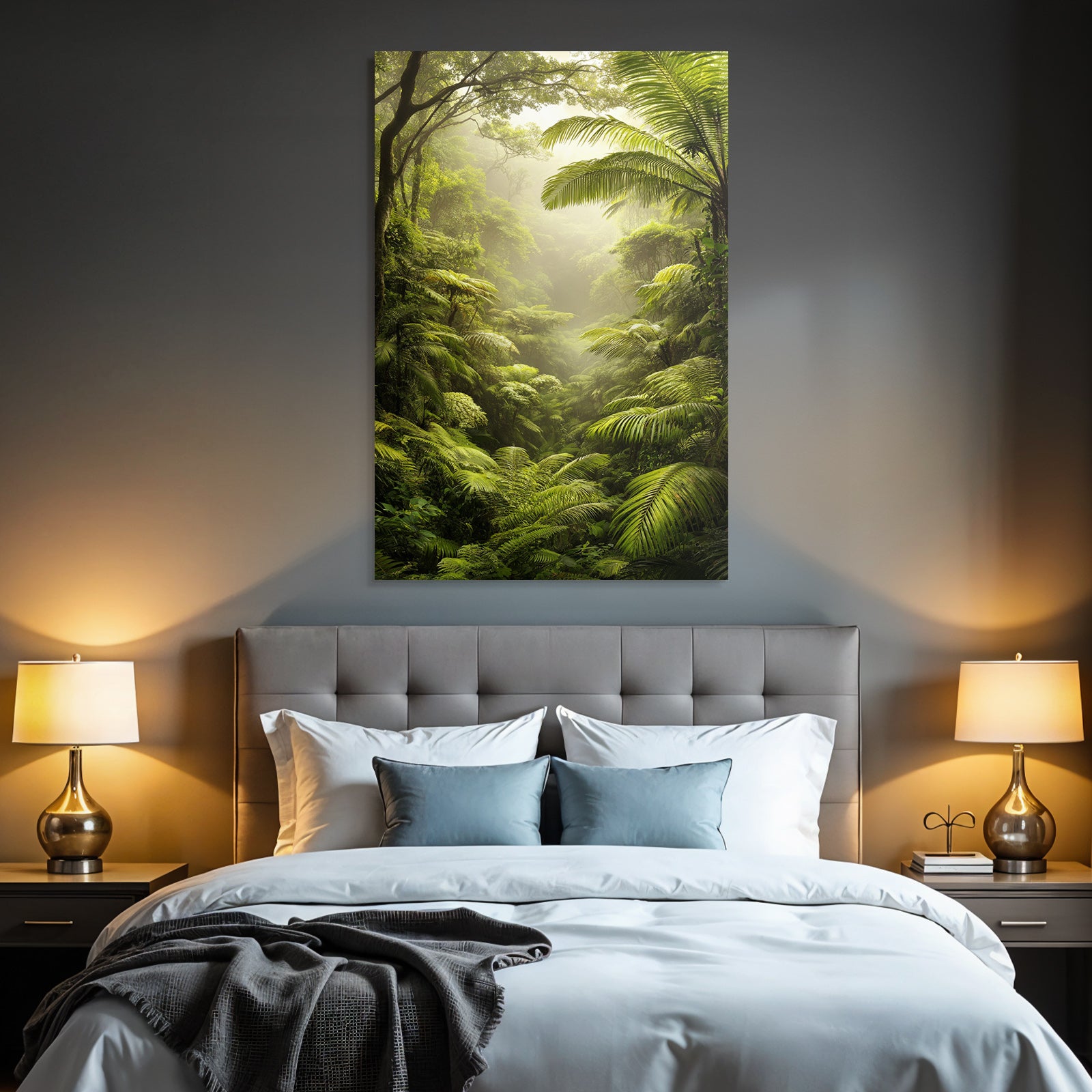 Tropics and Jungle Lush Green Tropical Forest Jungle Scenes Rich Biodiversity Mist Fog Atmosphere