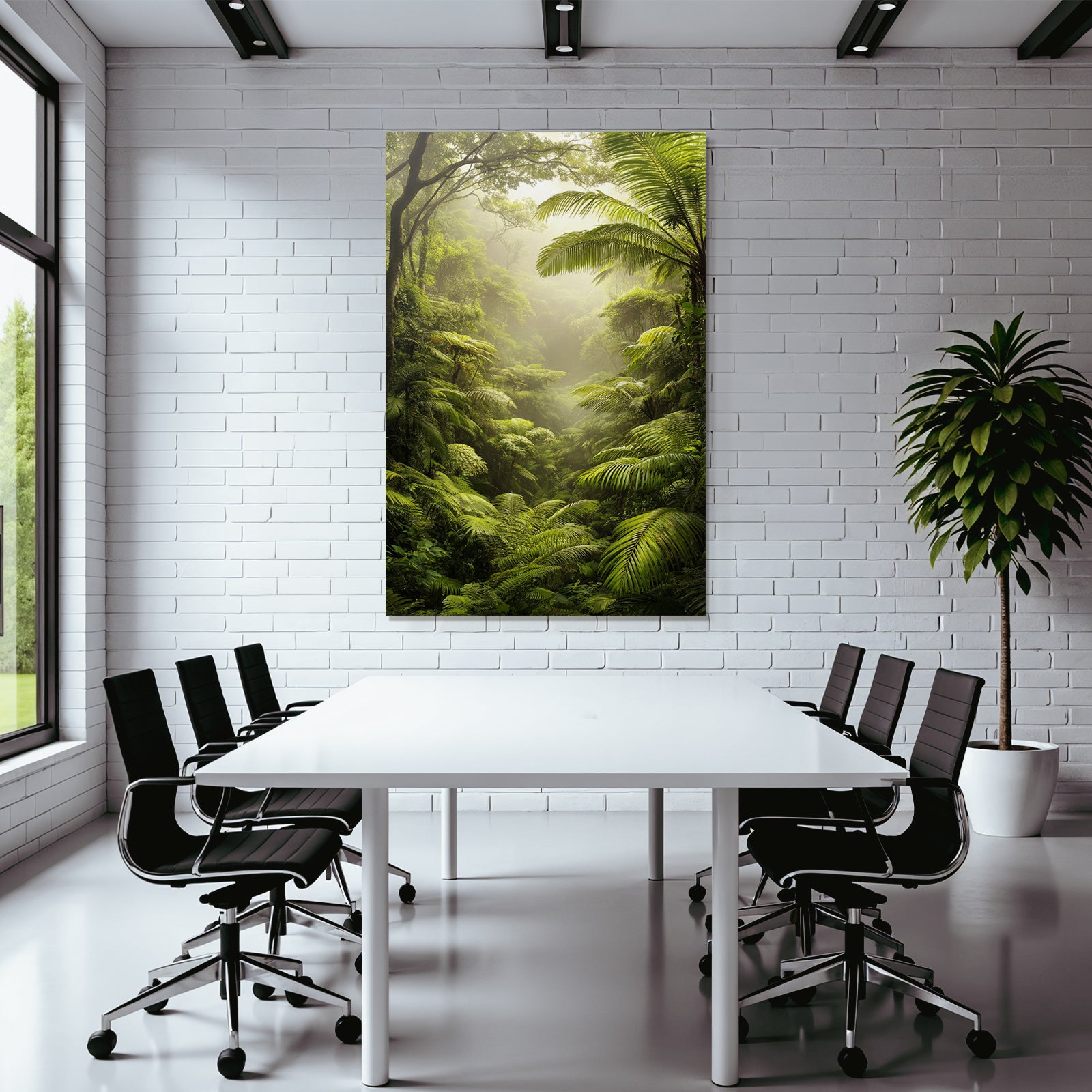 Tropics and Jungle Lush Green Tropical Forest Jungle Scenes Rich Biodiversity Mist Fog Atmosphere