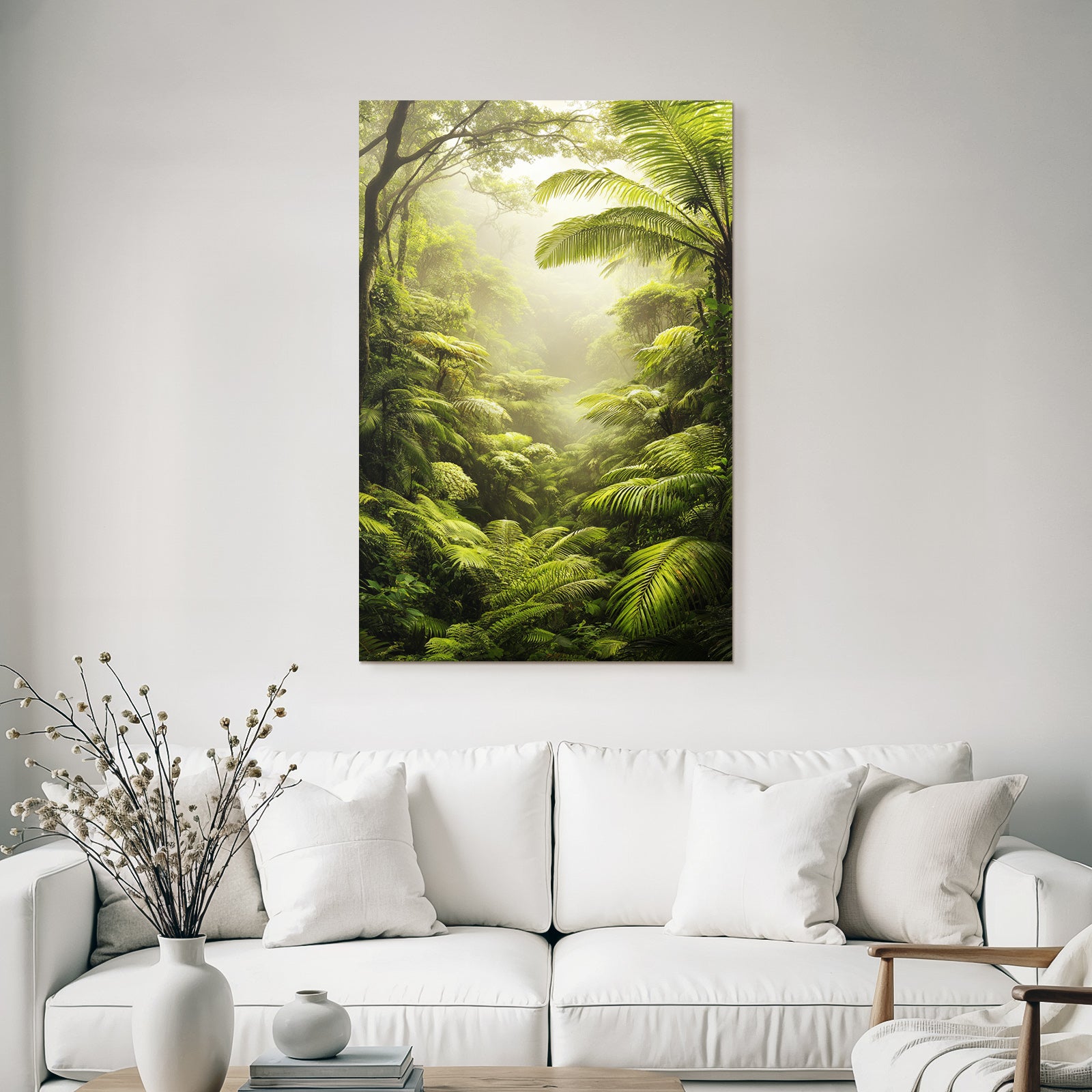 Tropics and Jungle Lush Green Tropical Forest Jungle Scenes Rich Biodiversity Mist Fog Atmosphere