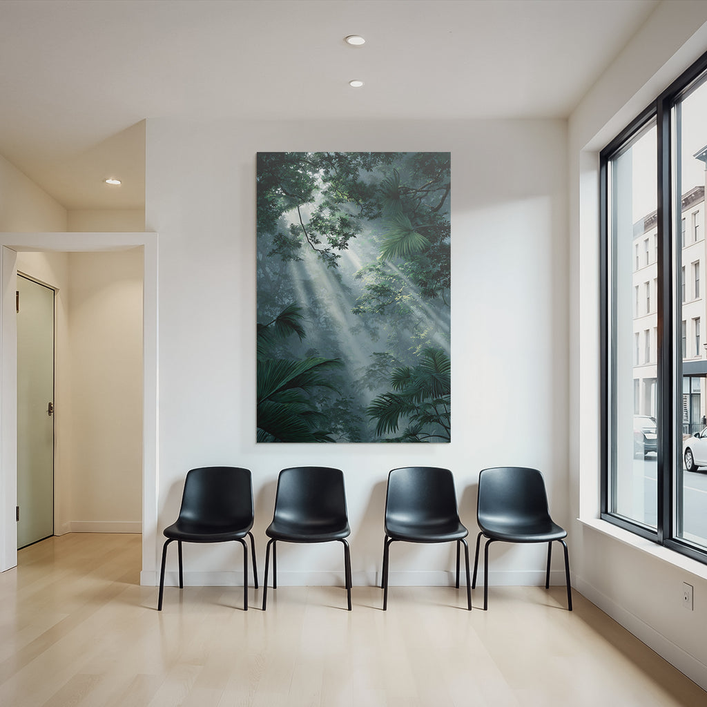 Tropics and Jungle Lush Green Jungle Scene with Diffused Light