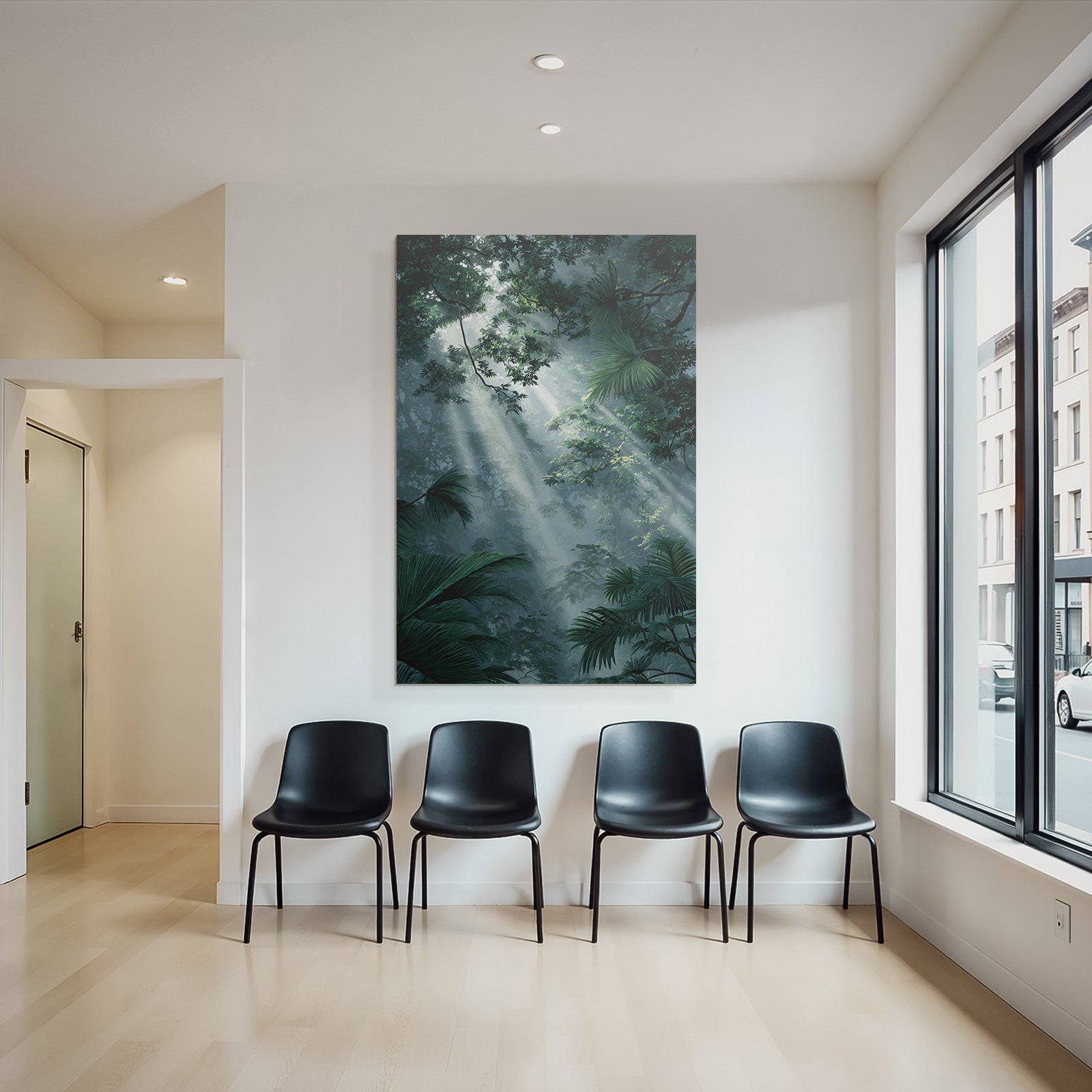 Tropics and Jungle Lush Green Jungle Scene with Diffused Light