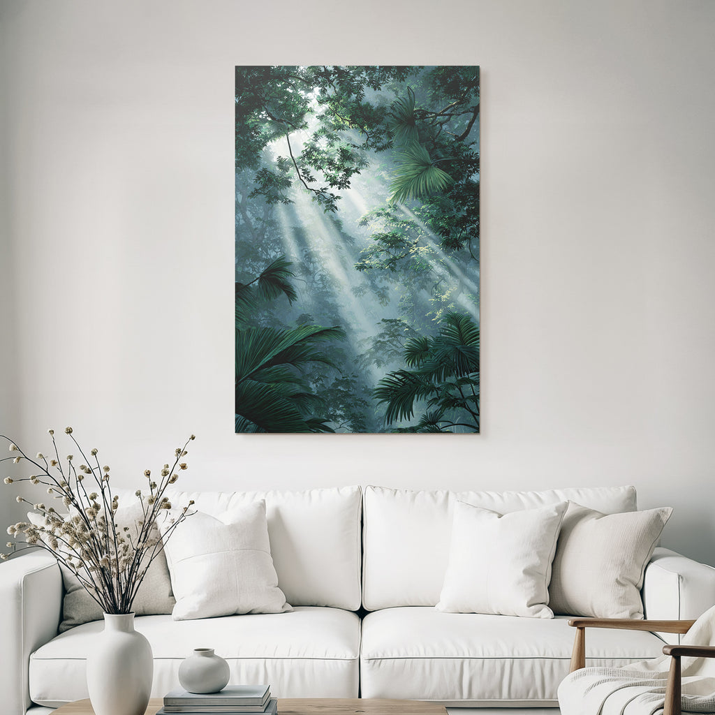 Tropics and Jungle Lush Green Jungle Scene with Diffused Light