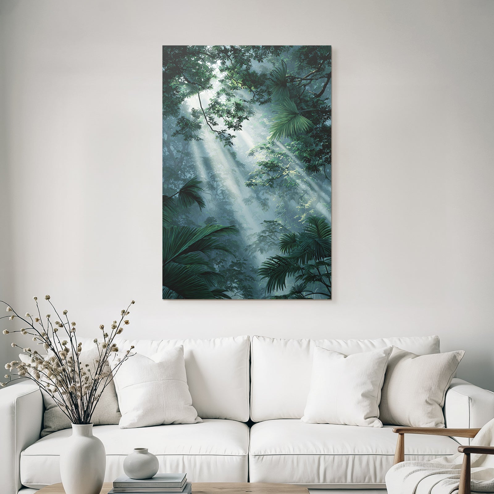 Tropics and Jungle Lush Green Jungle Scene with Diffused Light