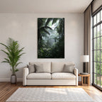 Tropen Und Dschungel Lush Jungle Rainforest Scene Misty Foggy Atmosphere Light Filtering Deep Greenery