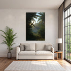 Tropics and Jungle Tranquil Natural Landscape Tropical with Palm Trees