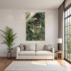 Tropics and Jungle Tropical Plants and Wood Structure Landscape