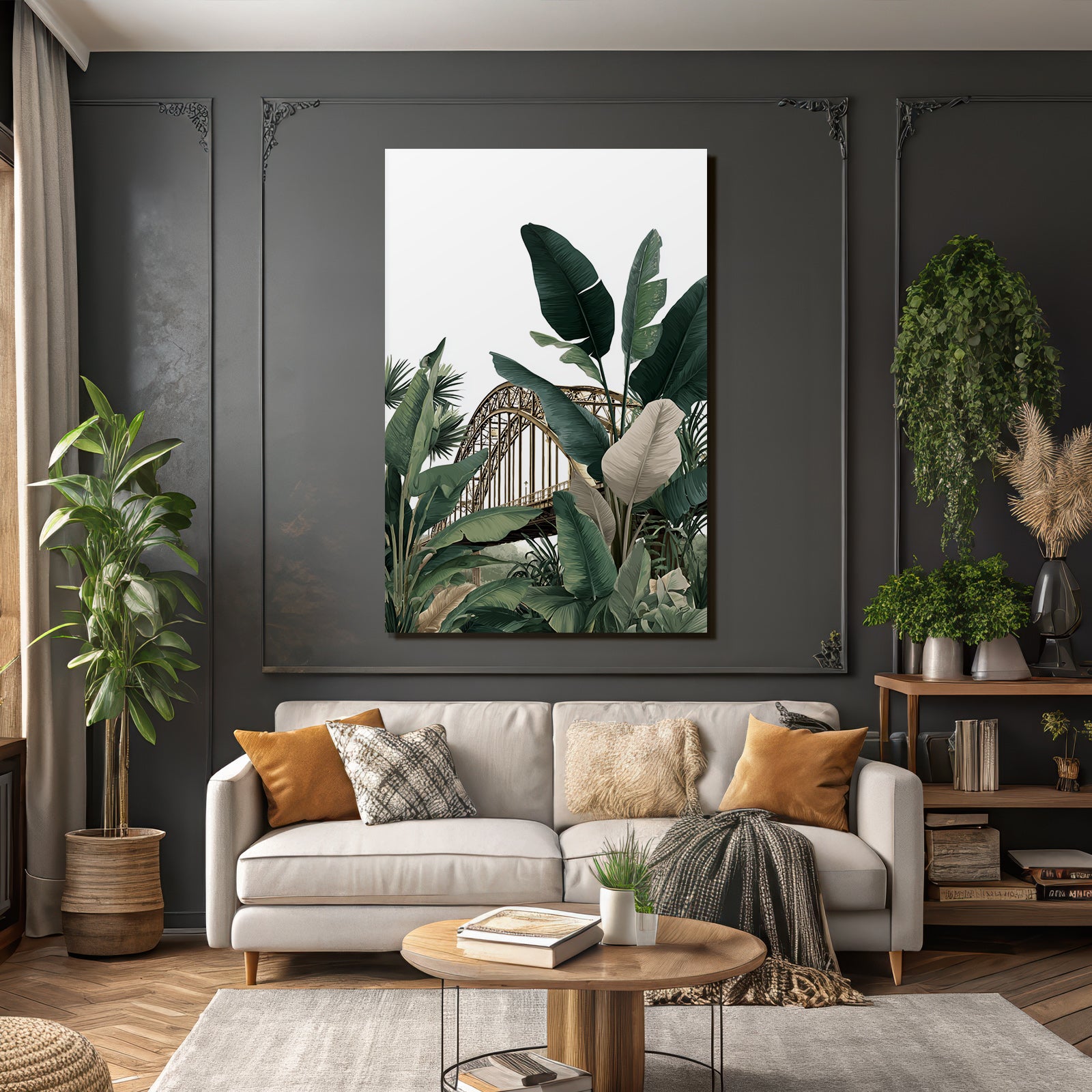 Tropics and Jungle Tropical Vegetation and Bridge Existence