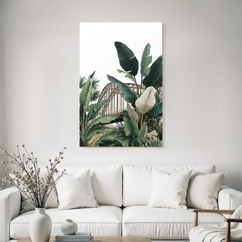 Tropics and Jungle Tropical Vegetation and Bridge Existence