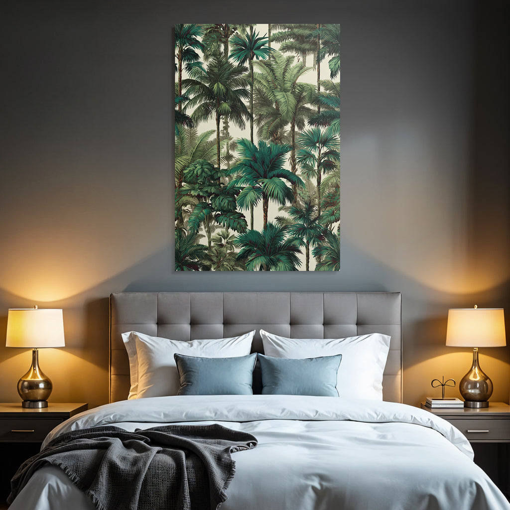 Tropics and Jungle Tropical Pattern Palm Trees Greenery Decoration