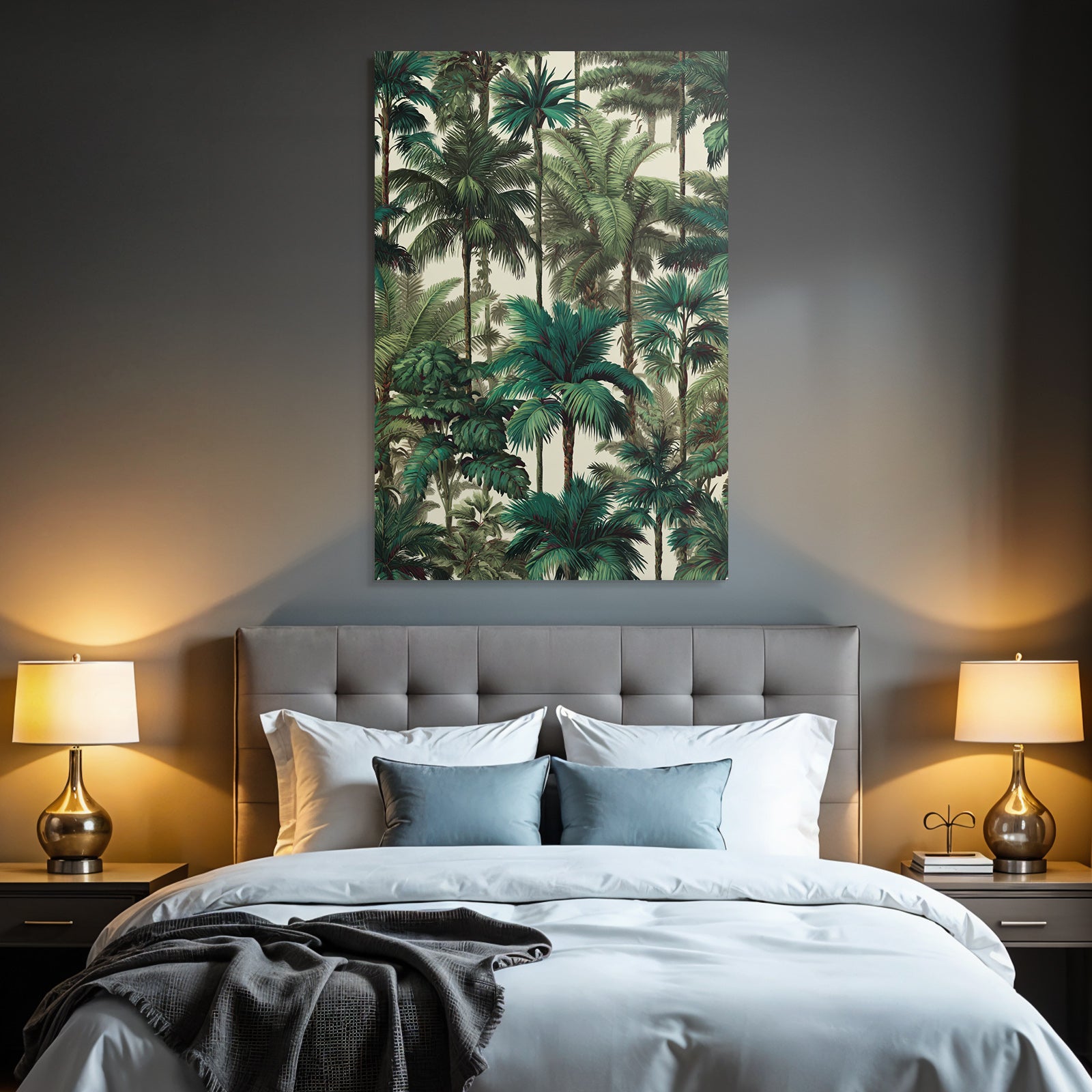Tropics and Jungle Tropical Pattern Palm Trees Greenery Decoration