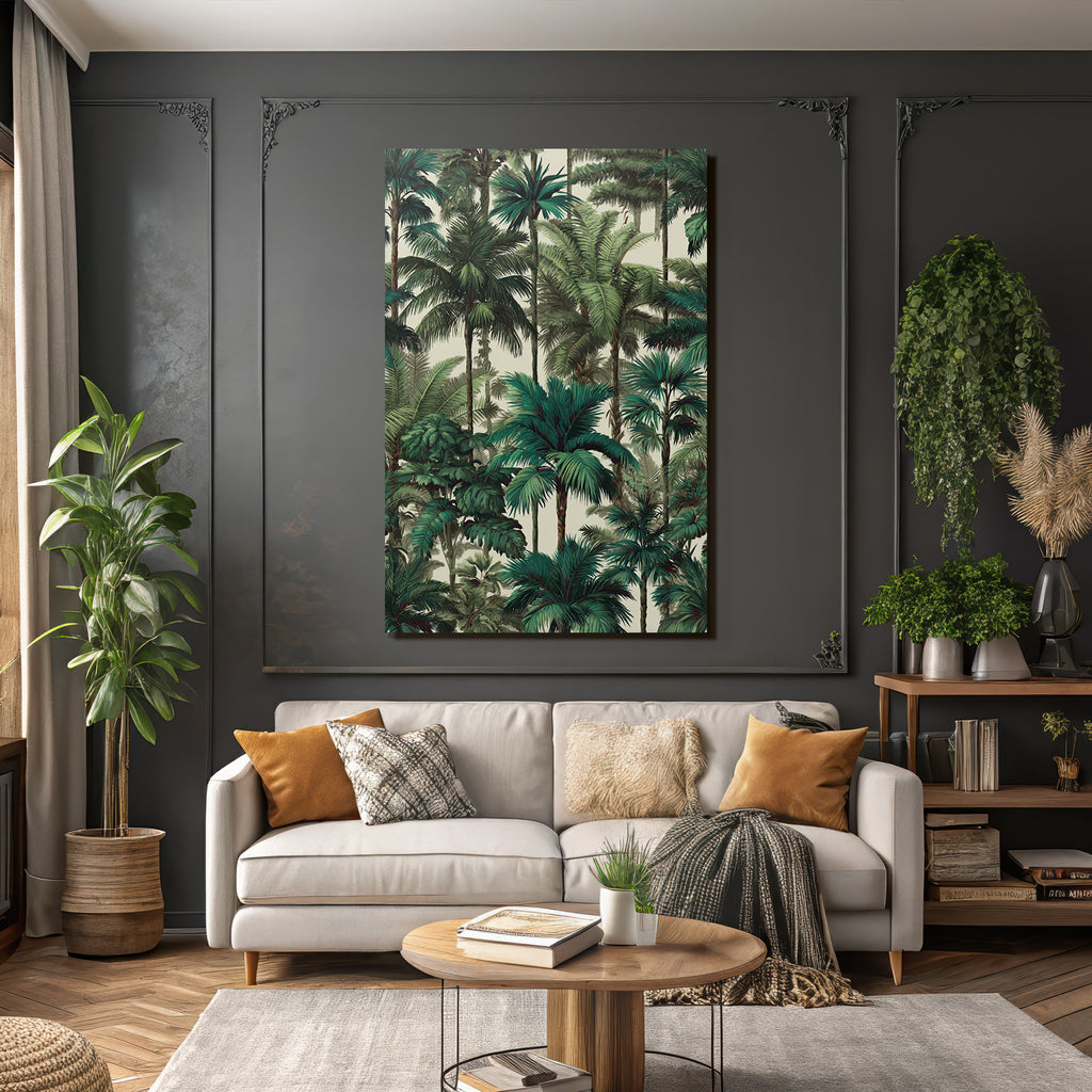 Tropics and Jungle Tropical Pattern Palm Trees Greenery Decoration