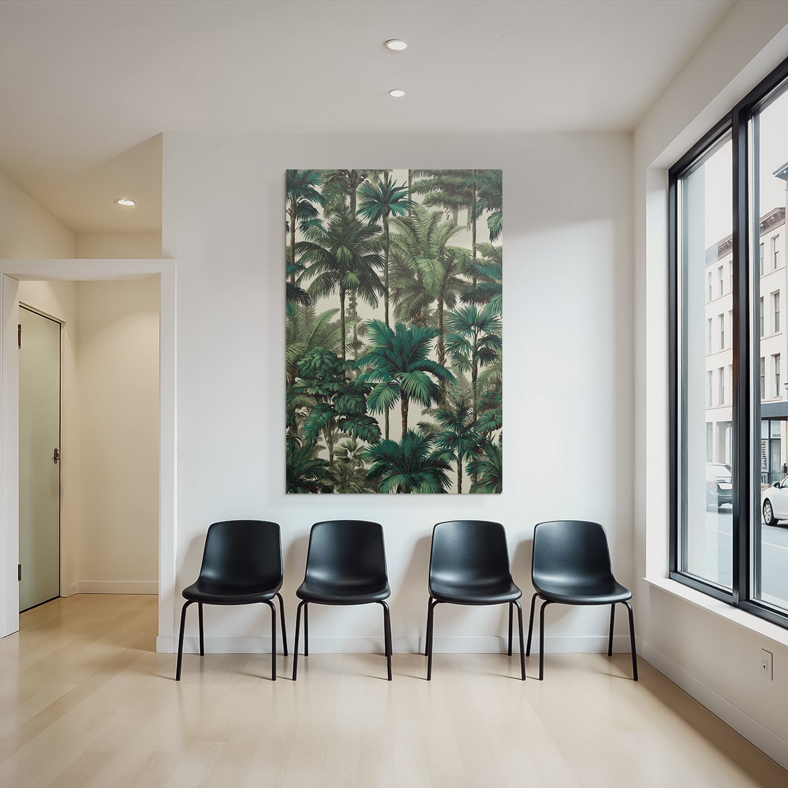 Tropics and Jungle Tropical Pattern Palm Trees Greenery Decoration