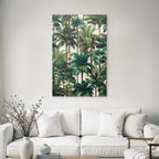 Tropics and Jungle Tropical Pattern Palm Trees Greenery Decoration