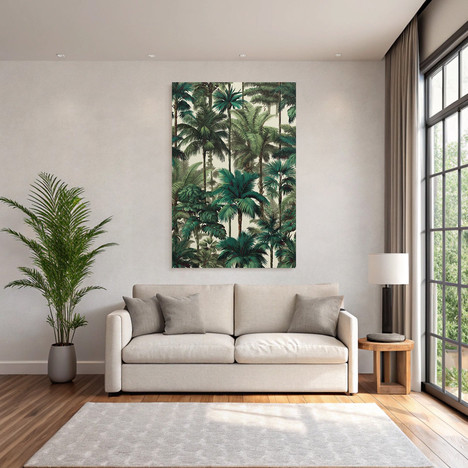 Tropics and Jungle Tropical Pattern Palm Trees Greenery Decoration