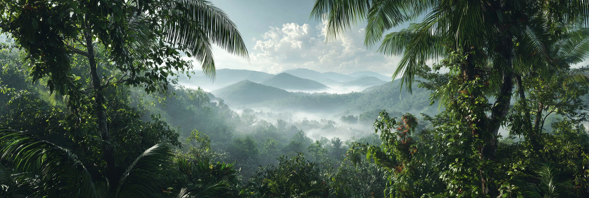 Tropen Und Dschungel Lush Grünes Landscape Regenwald Mit Mystischen Bergen | Tropen und Dschungel | Landschaften