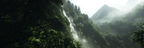 Tropen Und Dschungel Lush Mountainous Landscape With Waterfall Mist Tropical Ecosystem | Tropen und Dschungel | Landschaften