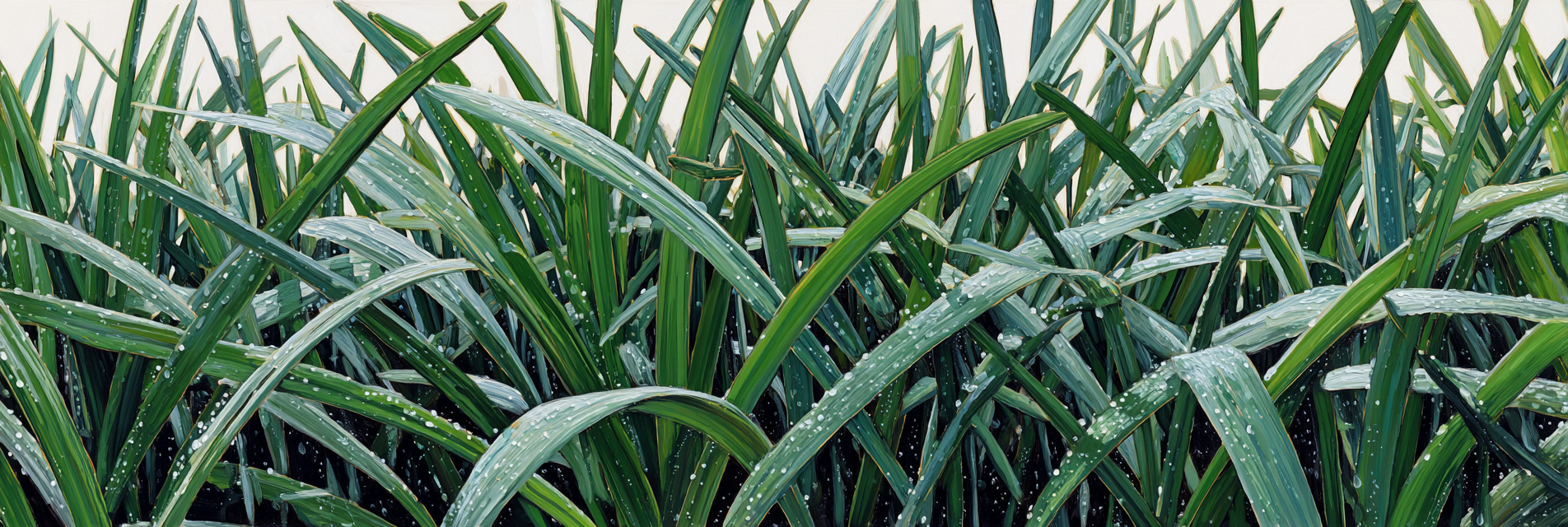 Tropen Und Dschungel Tall Grass With Dew Fresh Garden Setting | Tropen und Dschungel | Landschaften