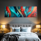 Tropics and Jungle Abstract Art of Vibrant Colors and Organic Forms