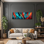 Tropics and Jungle Abstract Art of Vibrant Colors and Organic Forms