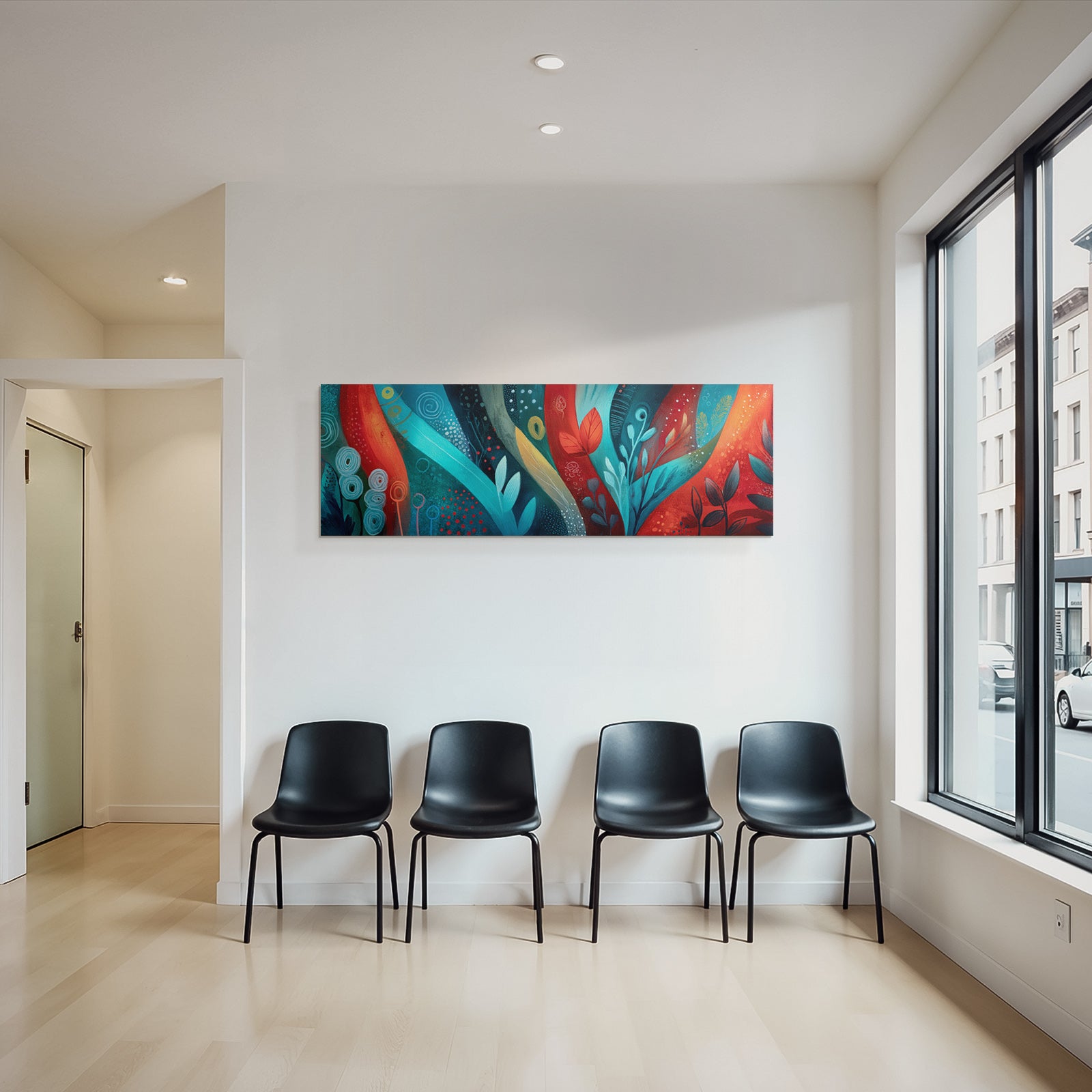 Tropics and Jungle Abstract Art of Vibrant Colors and Organic Forms