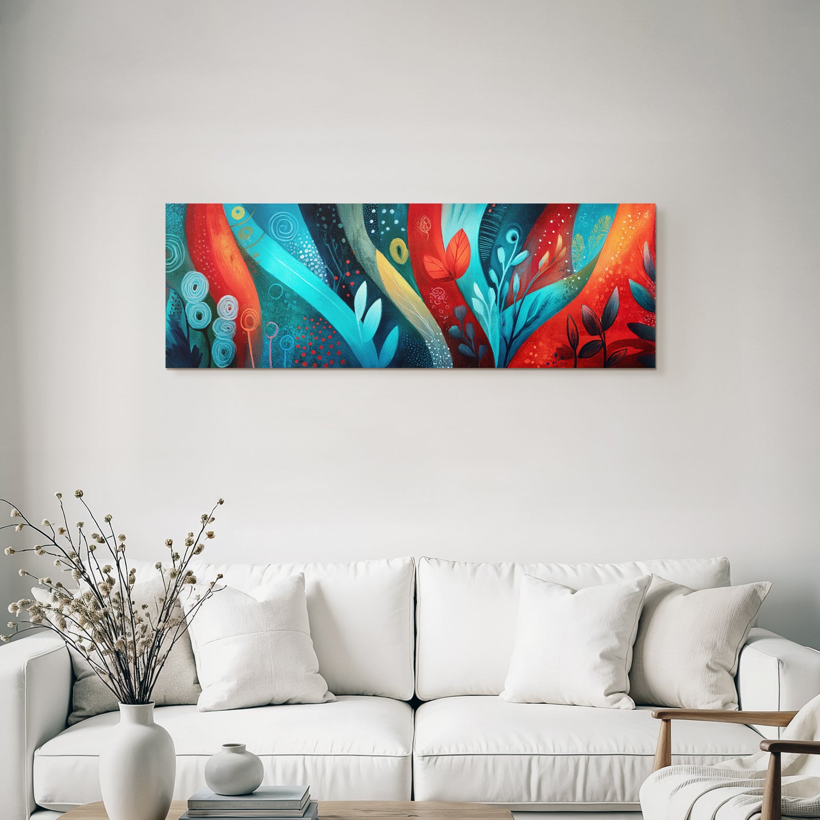 Tropics and Jungle Abstract Art of Vibrant Colors and Organic Forms