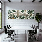 Tropics and Jungle Bridge Nature and City Life Art Vibrant