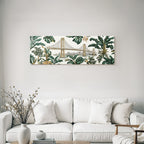 Tropics and Jungle Bridge Nature and City Life Art Vibrant