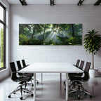 Tropics and Jungle Dense Tropics Jungle Sunbeams Green Foil