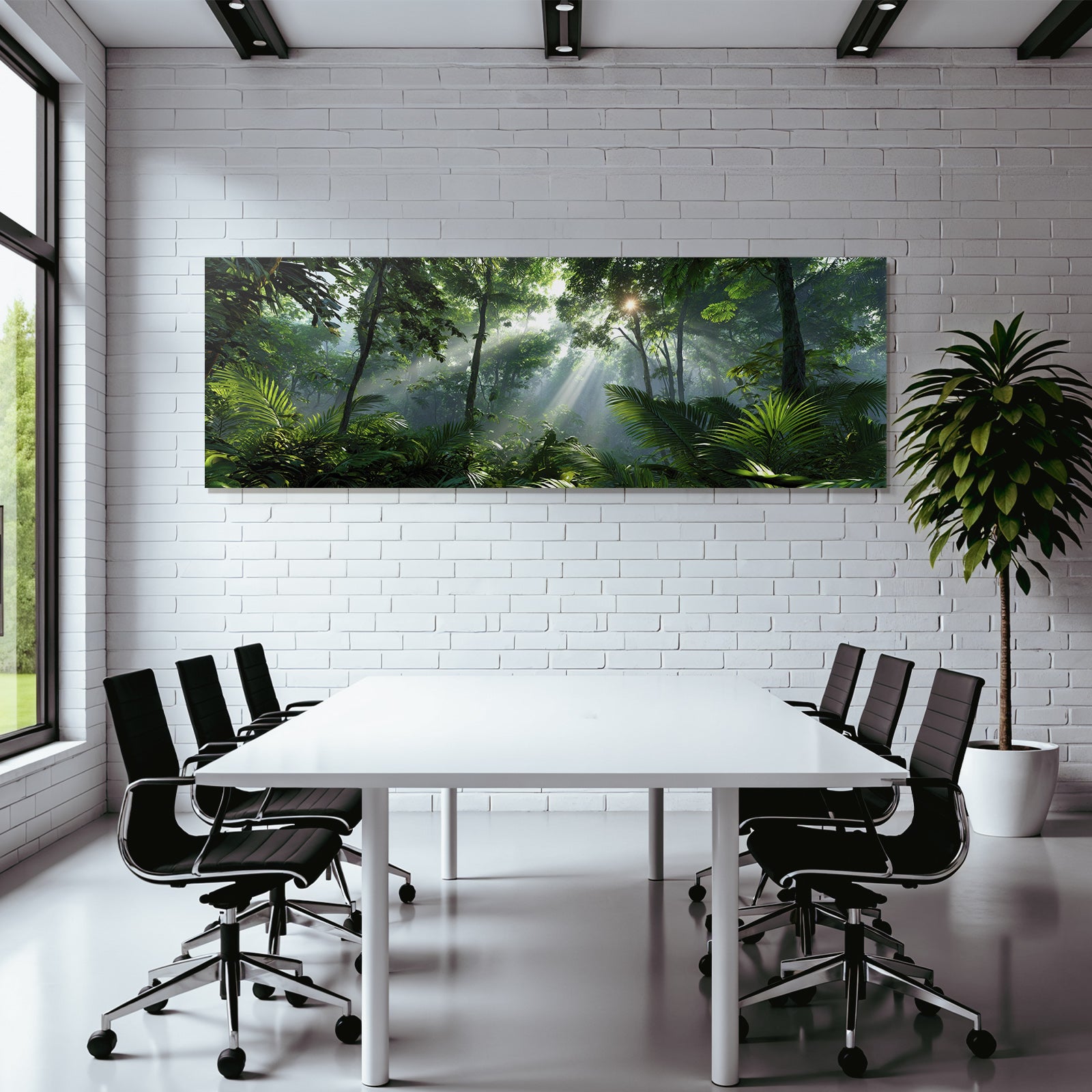 Tropics and Jungle Dense Tropics Jungle Sunbeams Green Foil