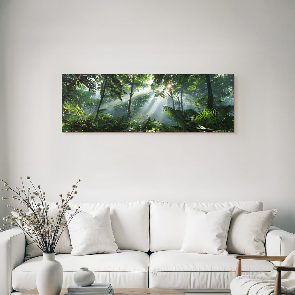Tropics and Jungle Dense Tropics Jungle Sunbeams Green Foil