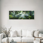 Tropics and Jungle Dense Tropics Jungle Sunbeams Green Foil