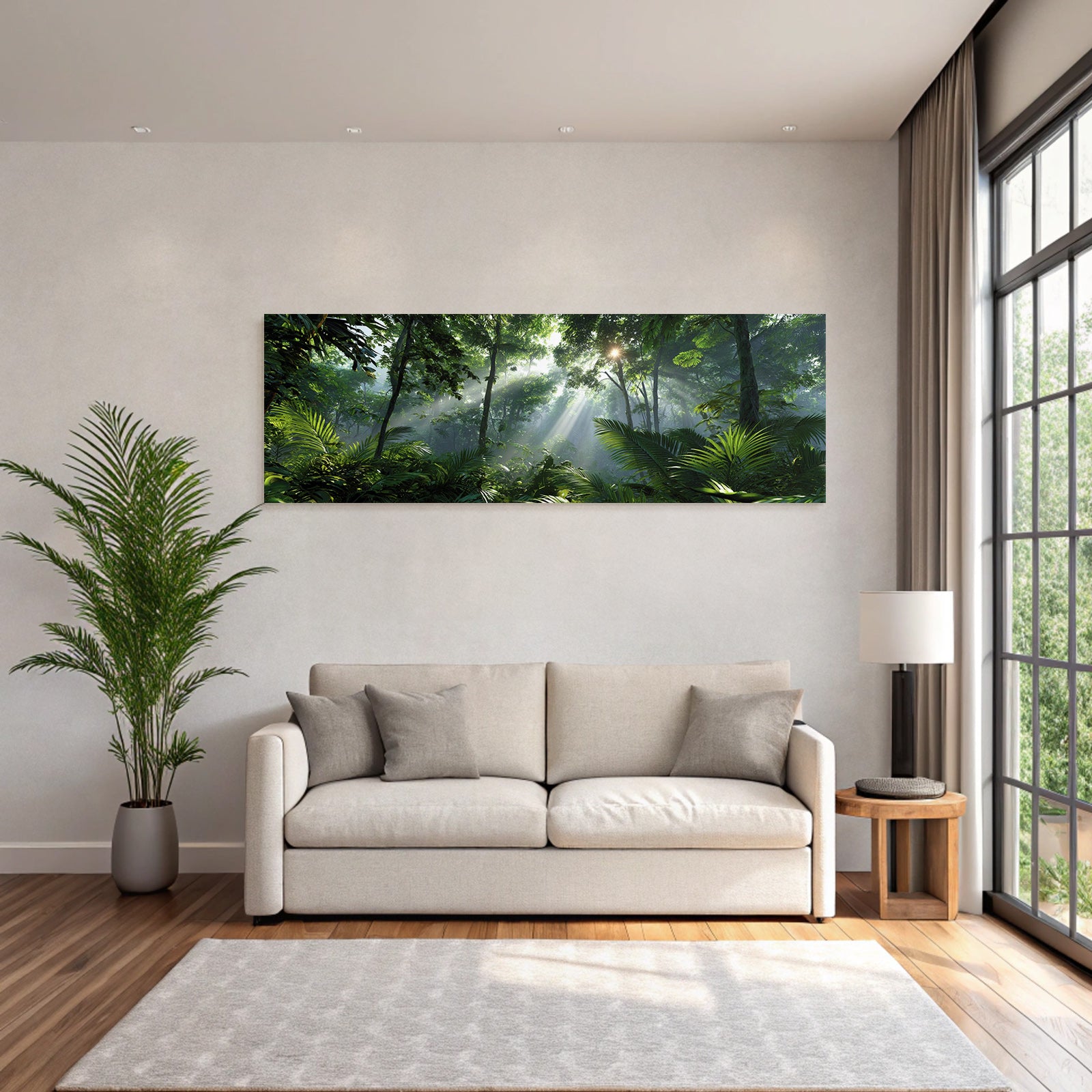 Tropics and Jungle Dense Tropics Jungle Sunbeams Green Foil