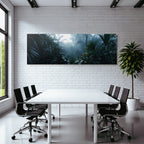 Tropics and Jungle Dense lush jungle with mist and tropical plants