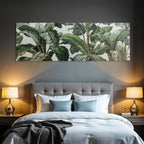 Tropics and Jungle Lush Green Leaf Detail Tropical Plants Background