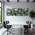 Tropics and Jungle Lush Green Leaf Detail Tropical Plants Background