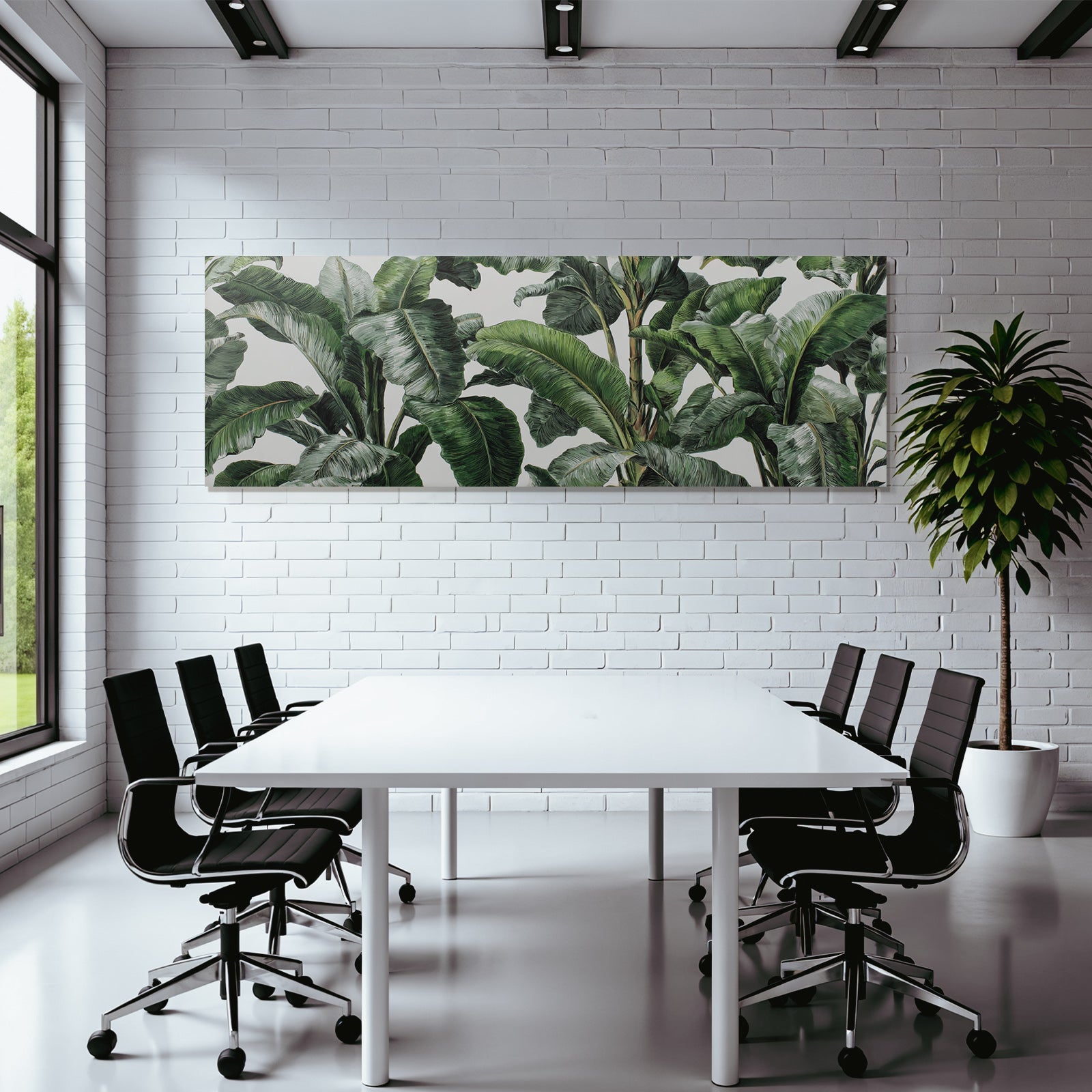 Tropics and Jungle Lush Green Leaf Detail Tropical Plants Background