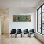 Tropics and Jungle Toucan Colorful Birds Flowers and Foils Tropical Theme