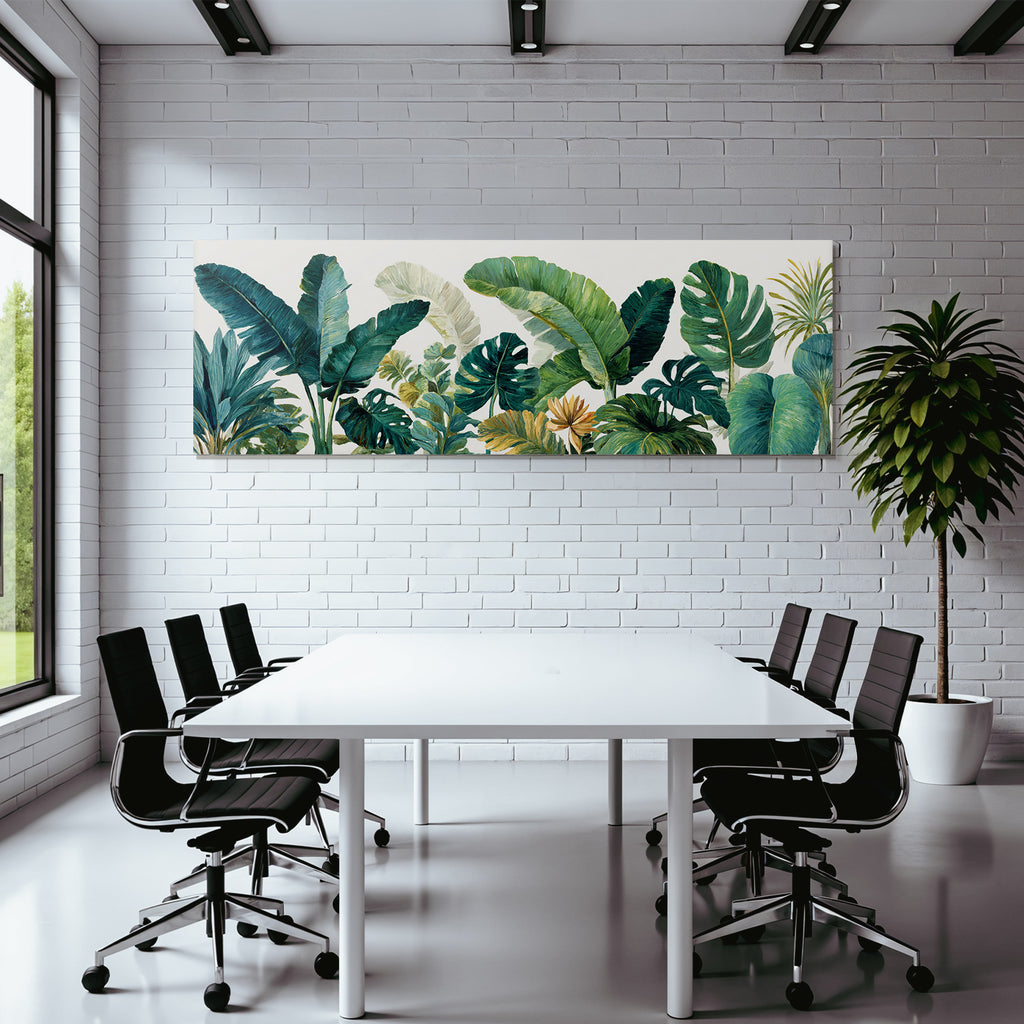 Tropics and Jungle Tropical Leaves Vibrant Artwork Botanical Feeling