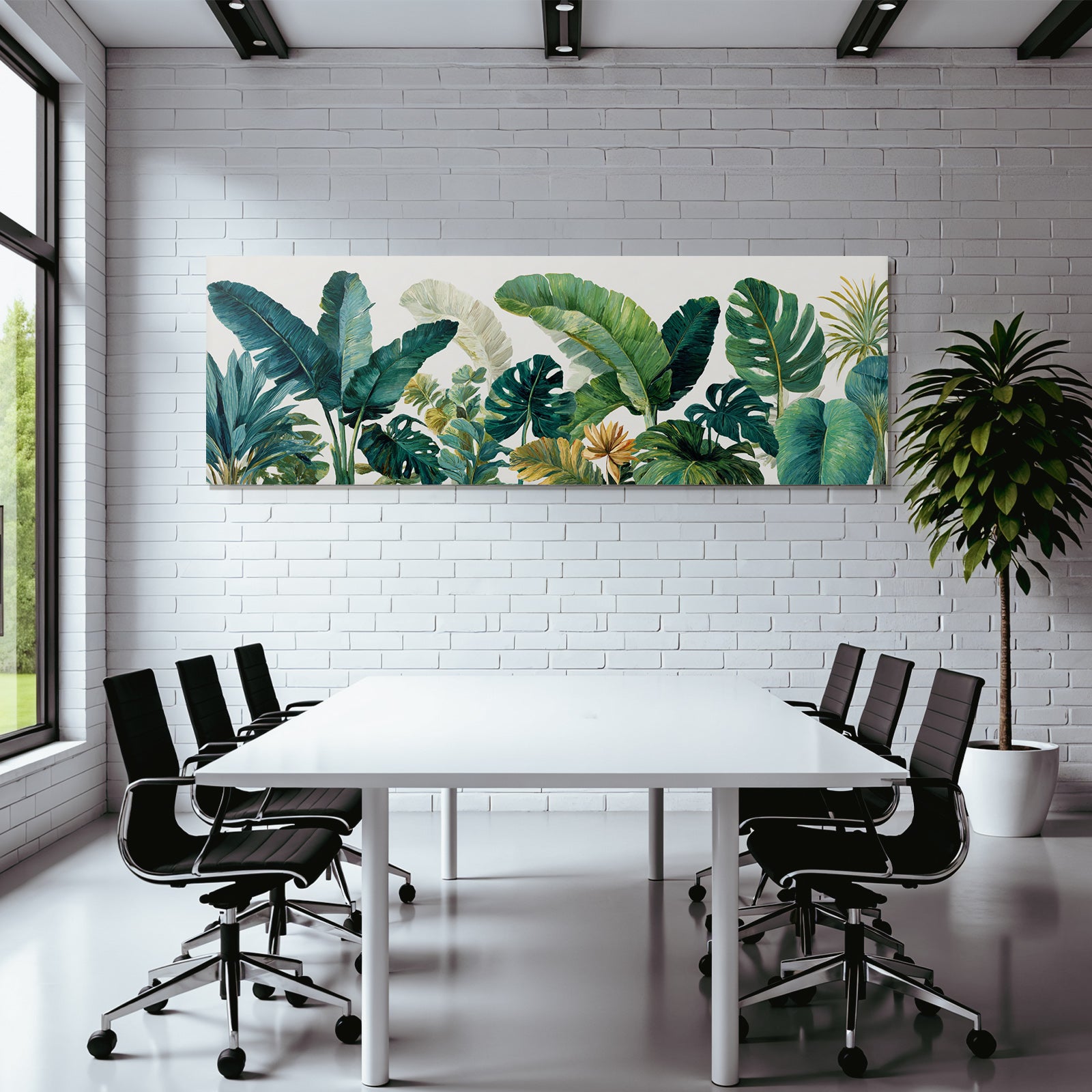 Tropics and Jungle Tropical Leaves Vibrant Artwork Botanical Feeling