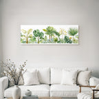 Tropics and Jungle Tropical Plants Leaves Background Decoration Illustration