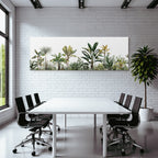 Tropics and jungle tropical plants illustration on white background